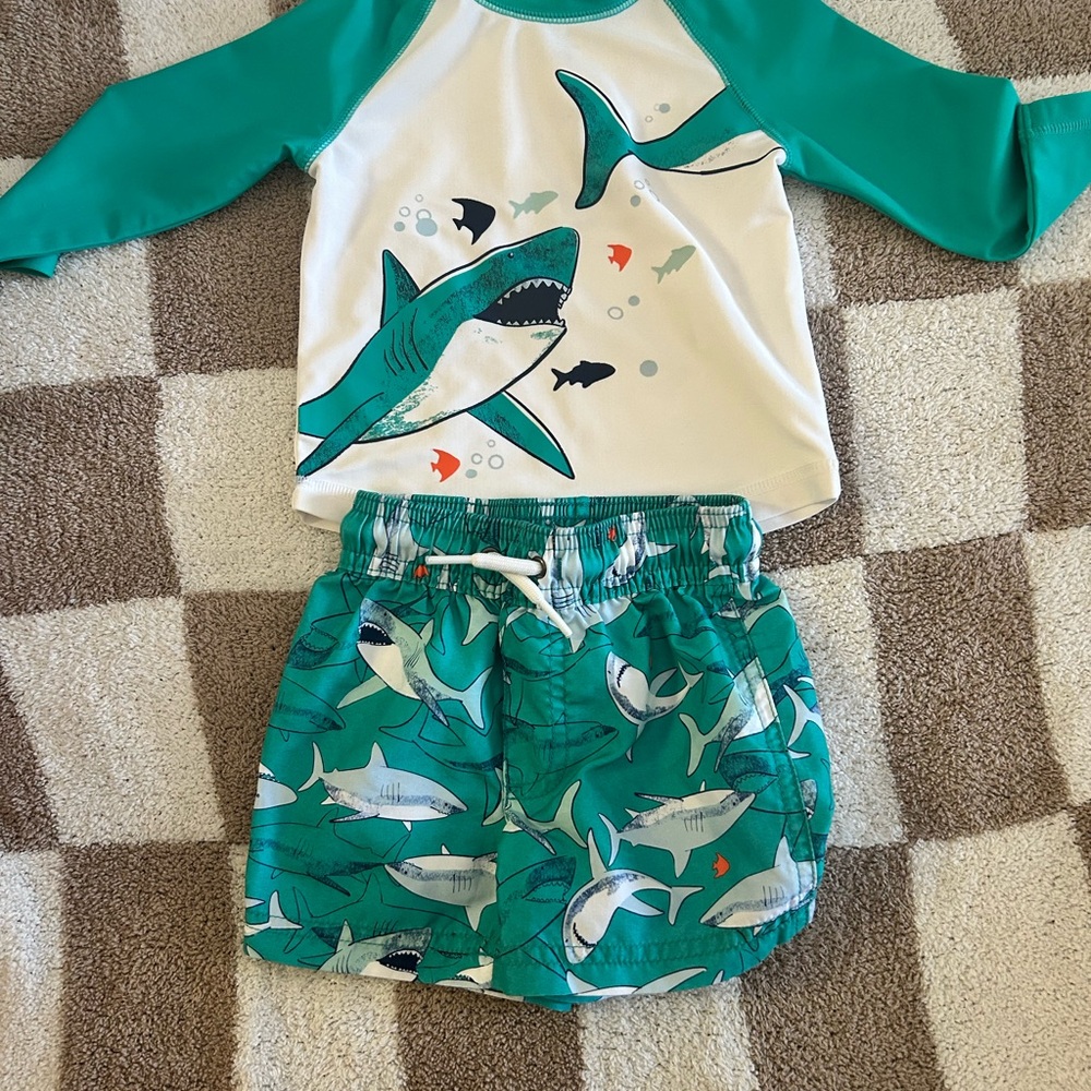 Carter's Teal Swim Set for Kids